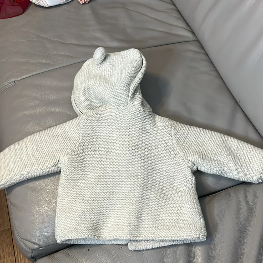 Baby Gap Sherpa Lined Metallic Thread Cotton Jacket Cozy Baby 6-12 Months